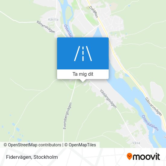 Fidervägen karta