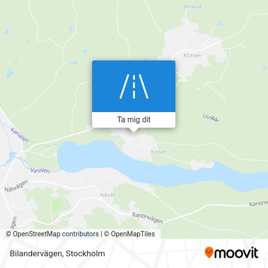 Bilandervägen karta