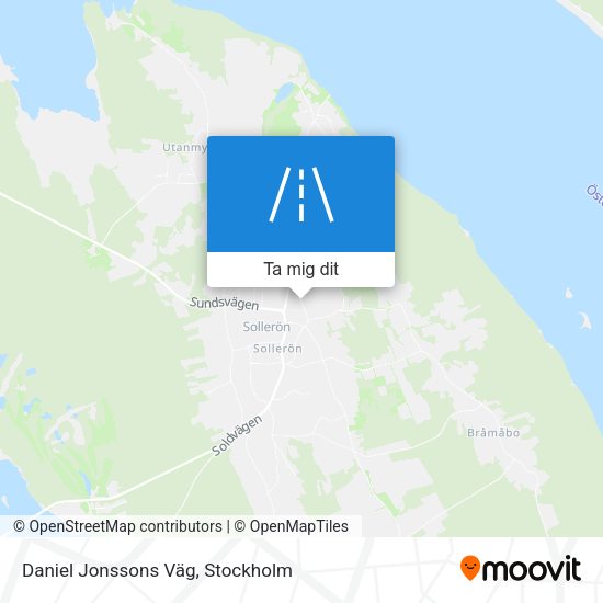 Daniel Jonssons Väg karta