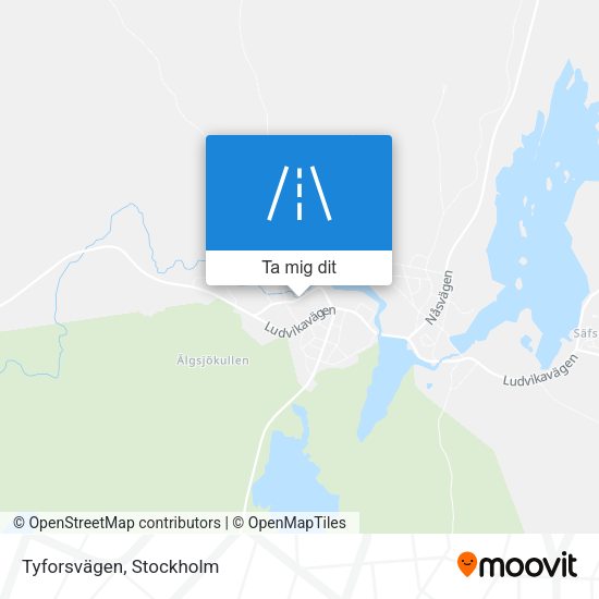 Tyforsvägen karta