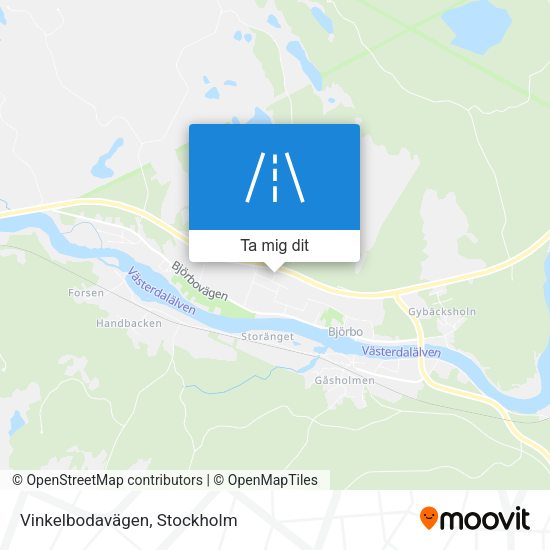 Vinkelbodavägen karta