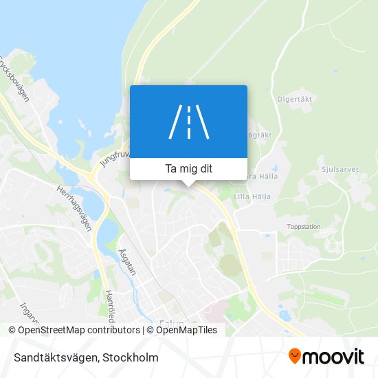 Sandtäktsvägen karta