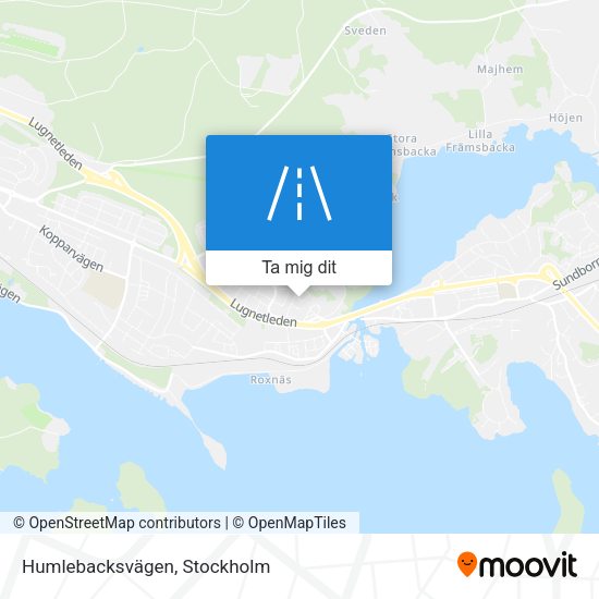 Humlebacksvägen karta