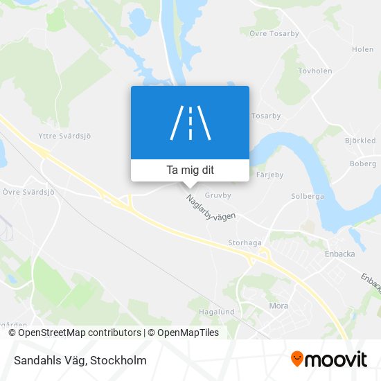 Sandahls Väg karta
