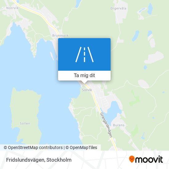 Fridslundsvägen karta