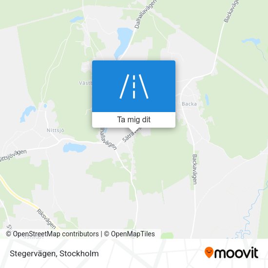 Stegervägen karta