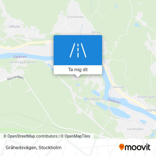 Gråhedsvägen karta