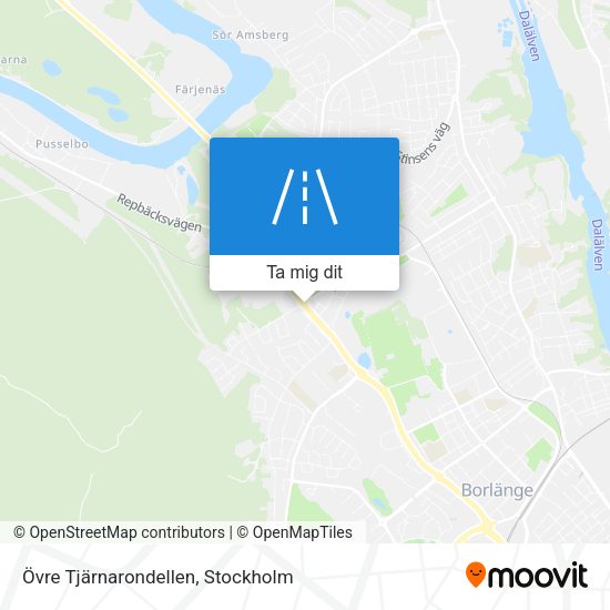 Övre Tjärnarondellen karta