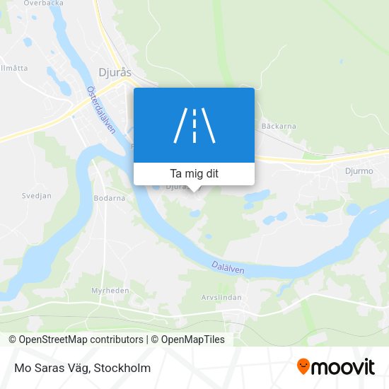 Mo Saras Väg karta