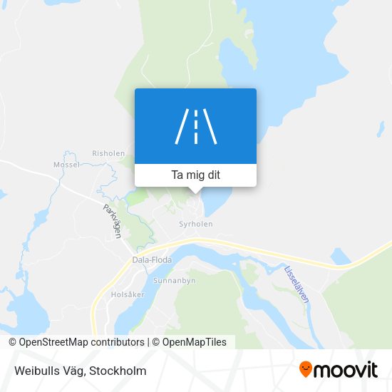 Weibulls Väg karta