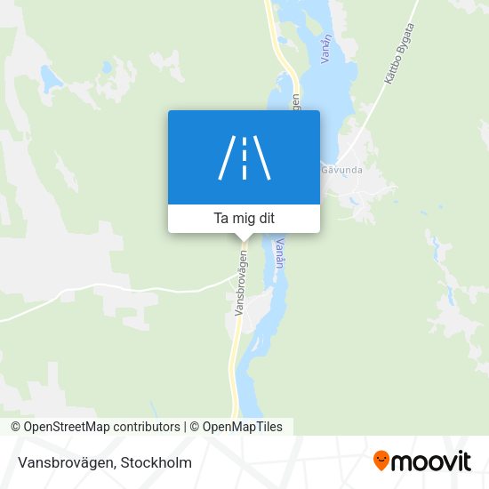 Vansbrovägen karta
