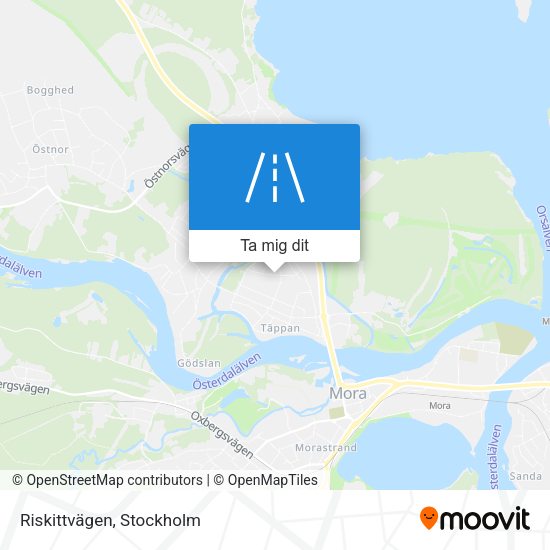 Riskittvägen karta