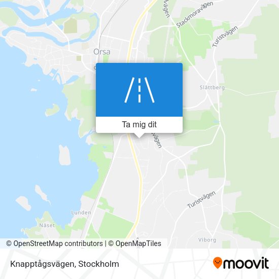 Knapptågsvägen karta