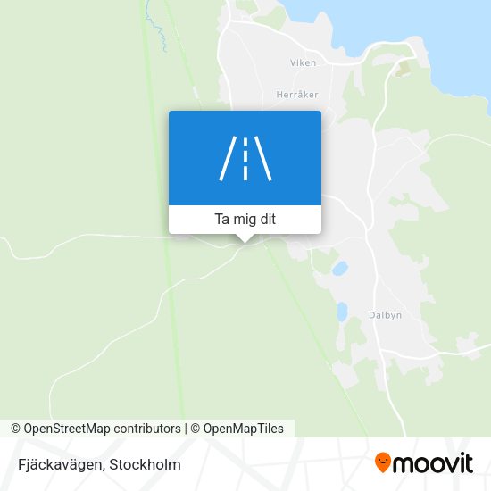 Fjäckavägen karta