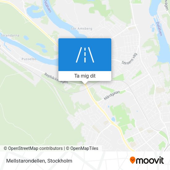 Mellstarondellen karta