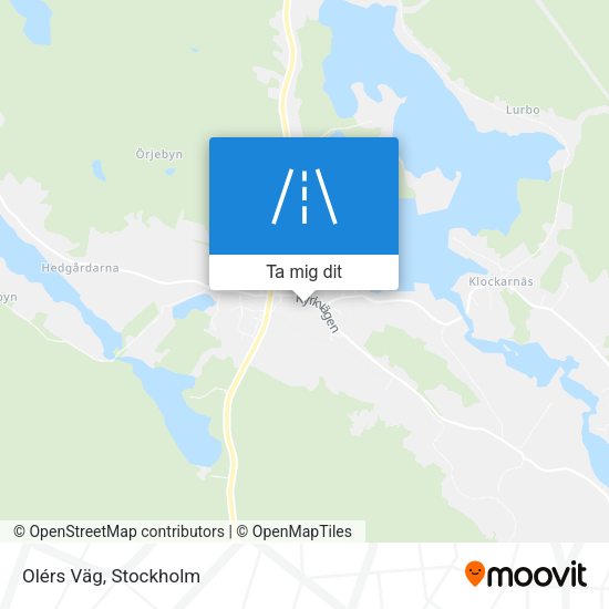 Olérs Väg karta
