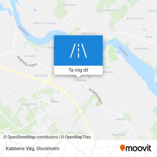 Kabbens Väg karta