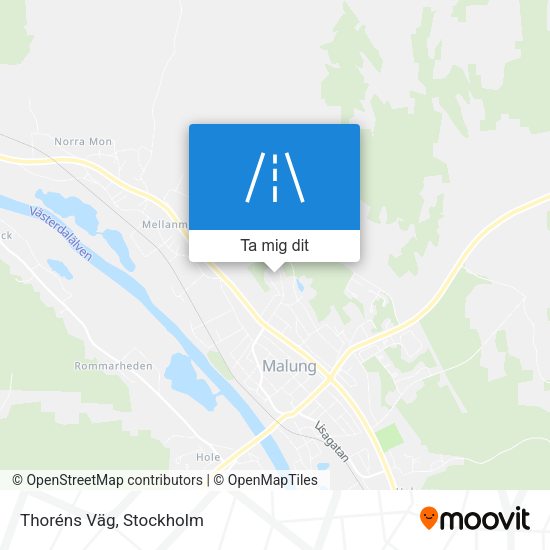 Thoréns Väg karta