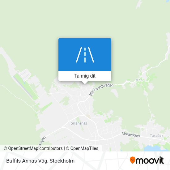 Buffils Annas Väg karta