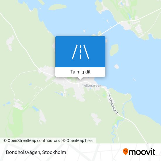 Bondholsvägen karta