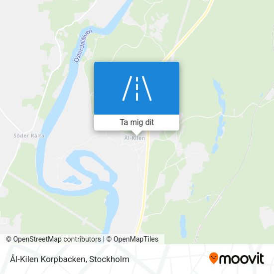 Ål-Kilen Korpbacken karta