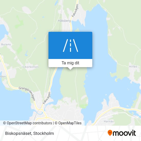 Biskopsnäset karta