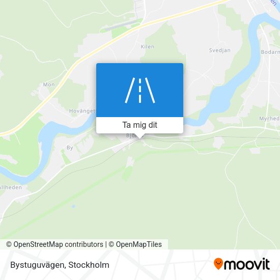 Bystuguvägen karta