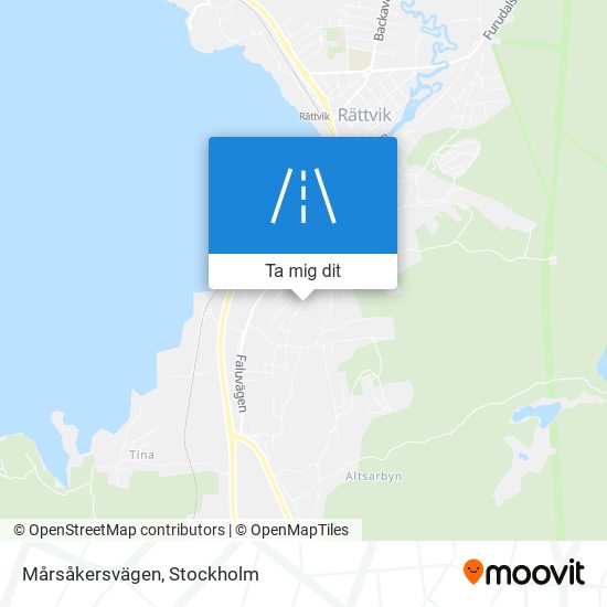 Mårsåkersvägen karta