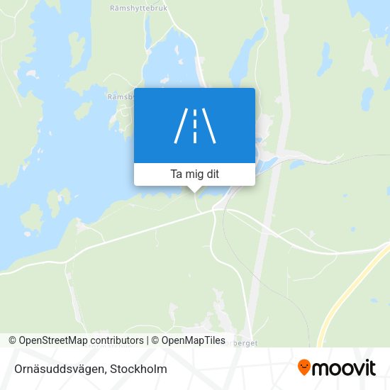 Ornäsuddsvägen karta