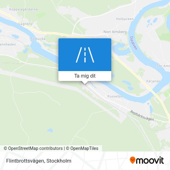 Flintbrottsvägen karta