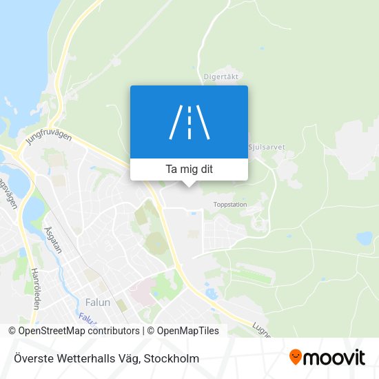 Överste Wetterhalls Väg karta