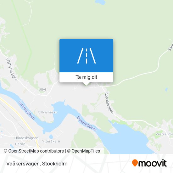 Vaåkersvägen karta