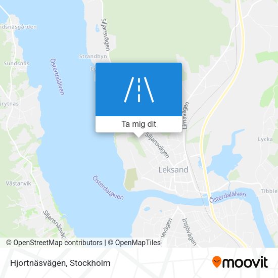 Hjortnäsvägen karta