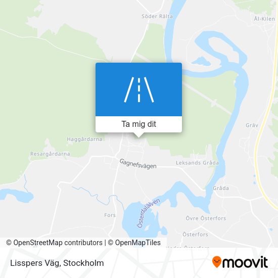 Lisspers Väg karta