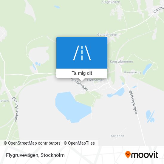 Flygruvevägen karta