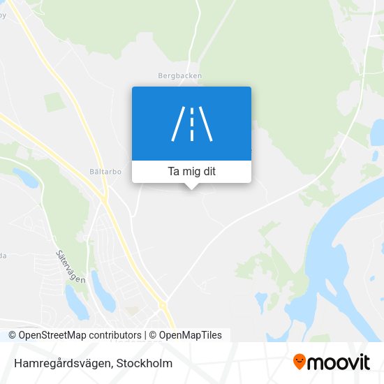 Hamregårdsvägen karta