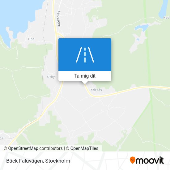 Bäck Faluvägen karta