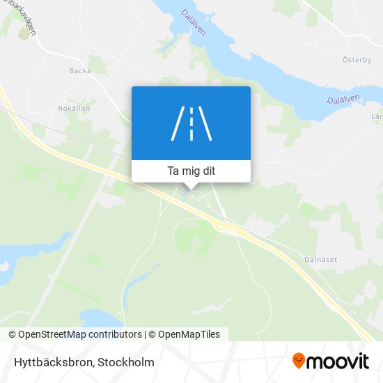 Hyttbäcksbron karta