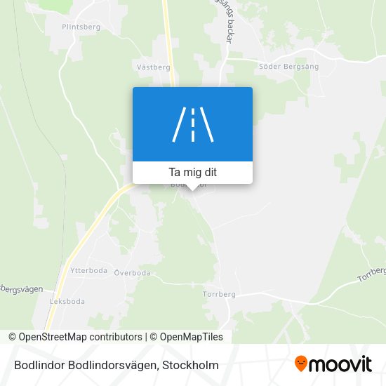 Bodlindor Bodlindorsvägen karta