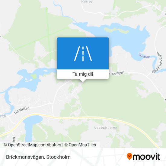 Brickmansvägen karta