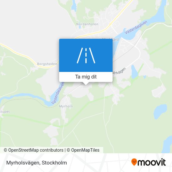 Myrholsvägen karta