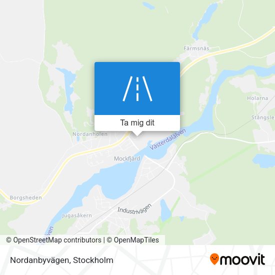 Nordanbyvägen karta