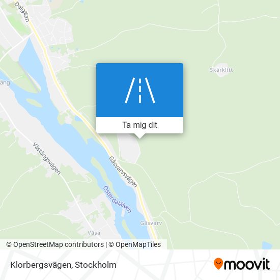 Klorbergsvägen karta