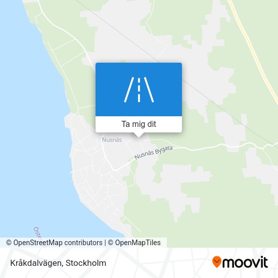 Kråkdalvägen karta
