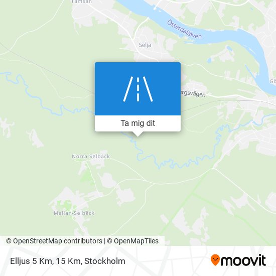 Elljus 5 Km, 15 Km karta