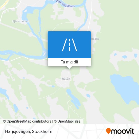 Härjsjövägen karta