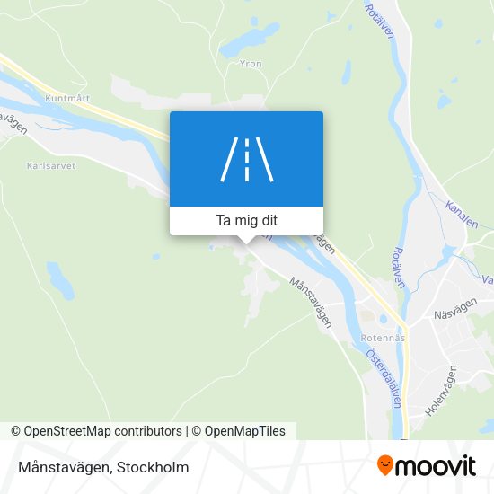 Månstavägen karta