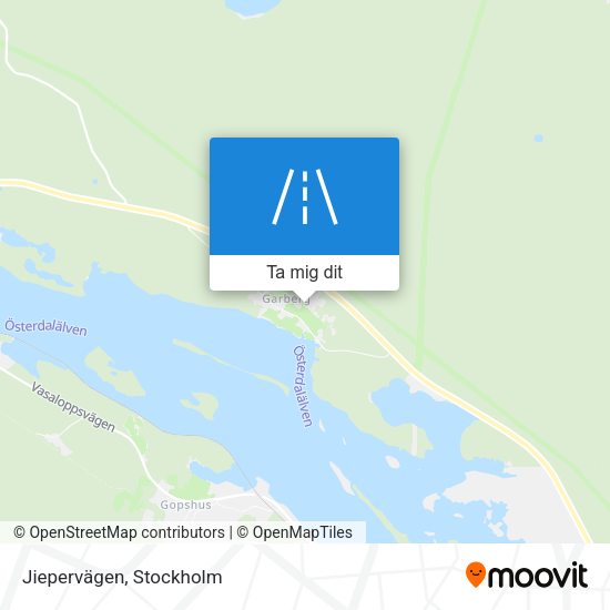 Jiepervägen karta