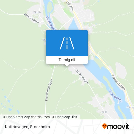 Kattrisvägen karta