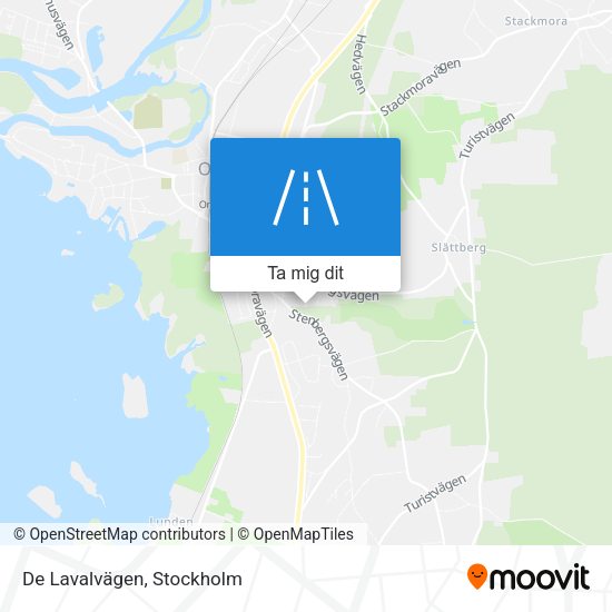 De Lavalvägen karta